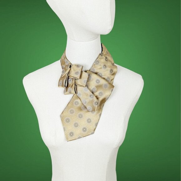 Ogsplosh  Unisex Formal Gold Ascot - Wedding Ascot - Sustainably Made - Picture 1 of 7